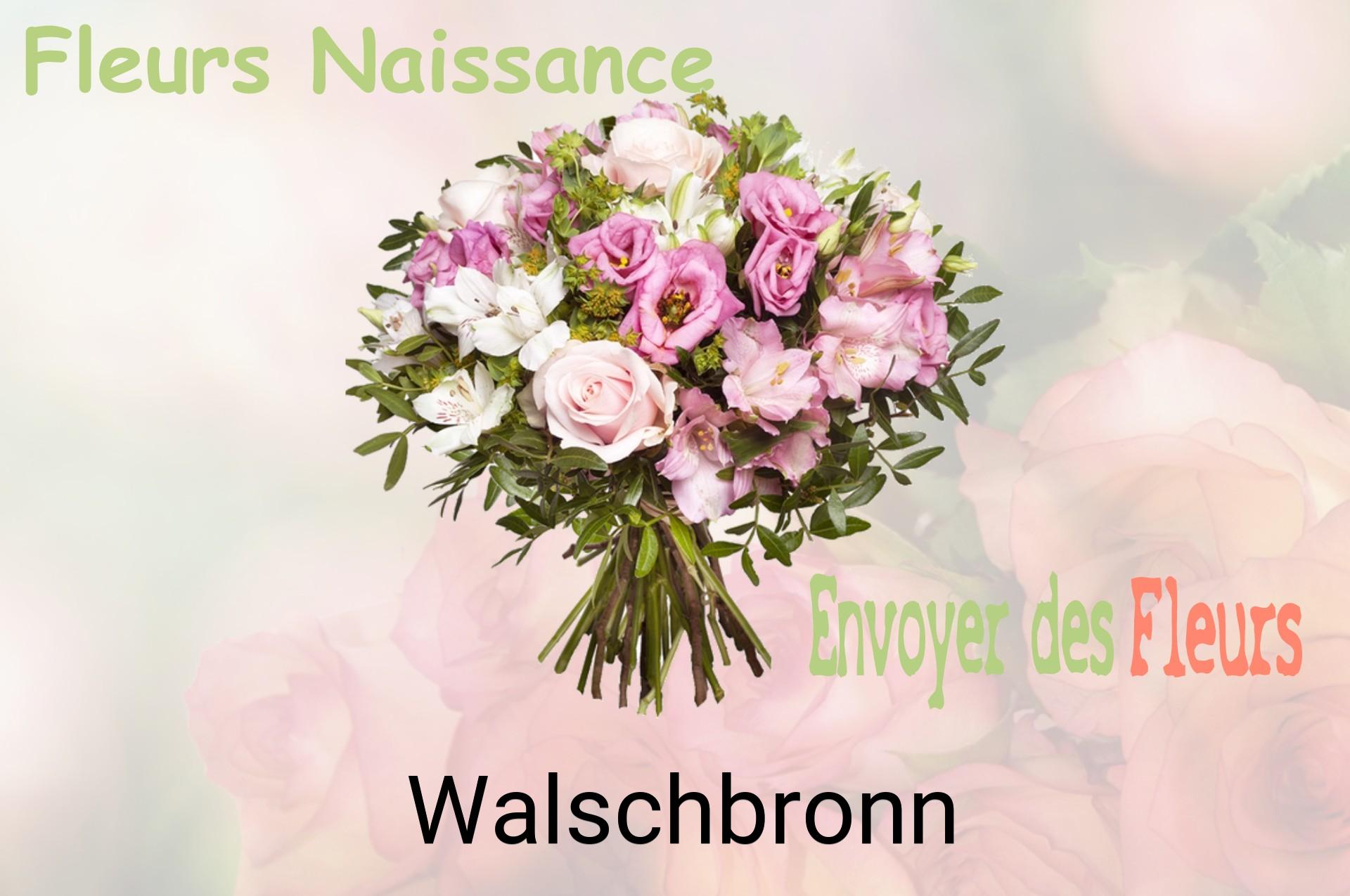 Bouquet de fleurs de naissance livré à Walschbronn